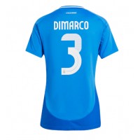 Italien Federico Dimarco #3 Fußballbekleidung Heimtrikot Damen EM 2024 Kurzarm